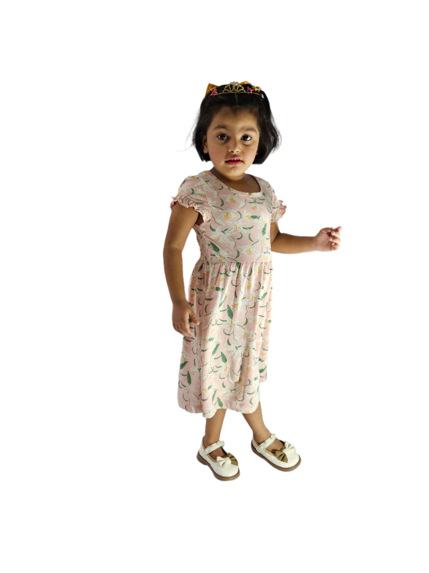 Girls Dress Velcro Opening Belly Sandals