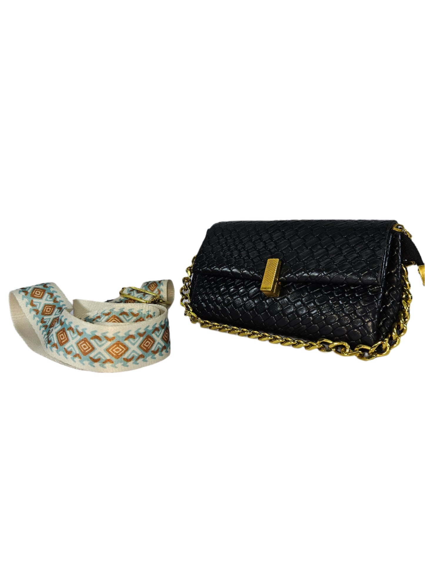 CROCO PRINTED LADIES SLING BAG