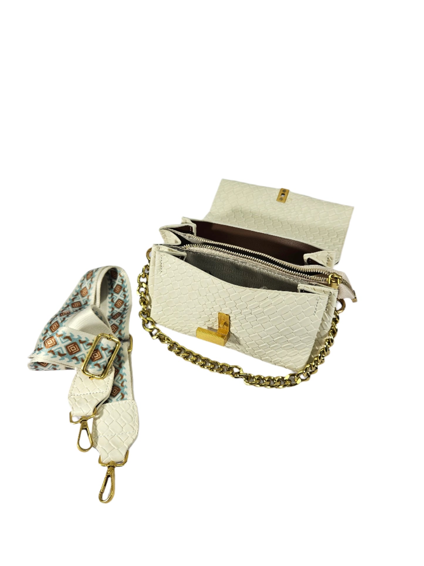 CROCO PRINTED LADIES SLING BAG